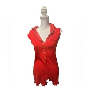 Beach Bunny terry cloth hooded cover-up